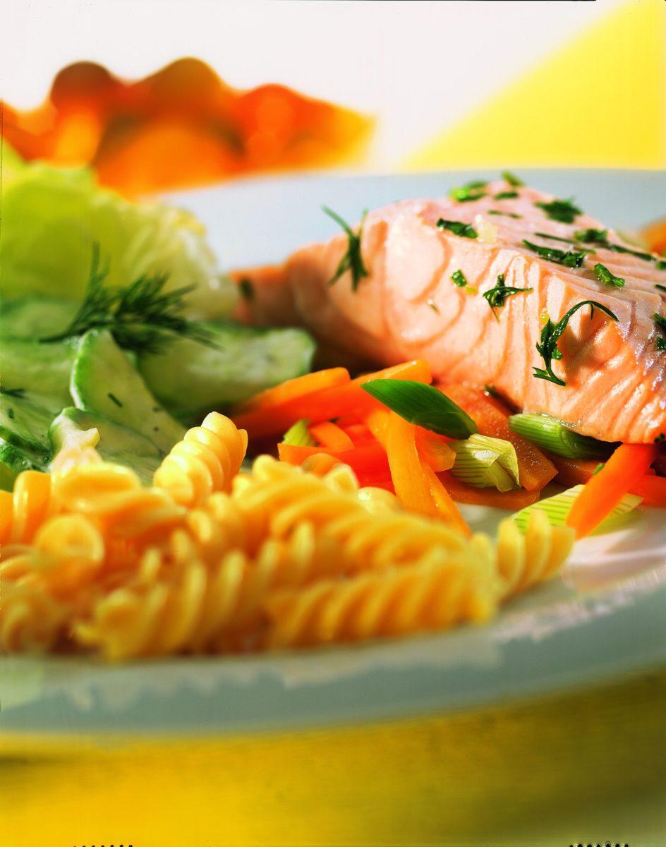 kraeuterlachs-mit-gurkensalat Kräuterlachs mit Gurkensalat - BCM Diät Rezepte.ch