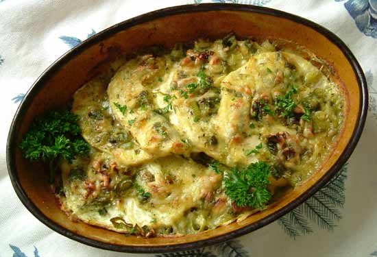 gratinierter-staudensellerie-mit-schinken Gratinierter Staudensellerie mit Schinken - BCM Diät Rezepte.ch